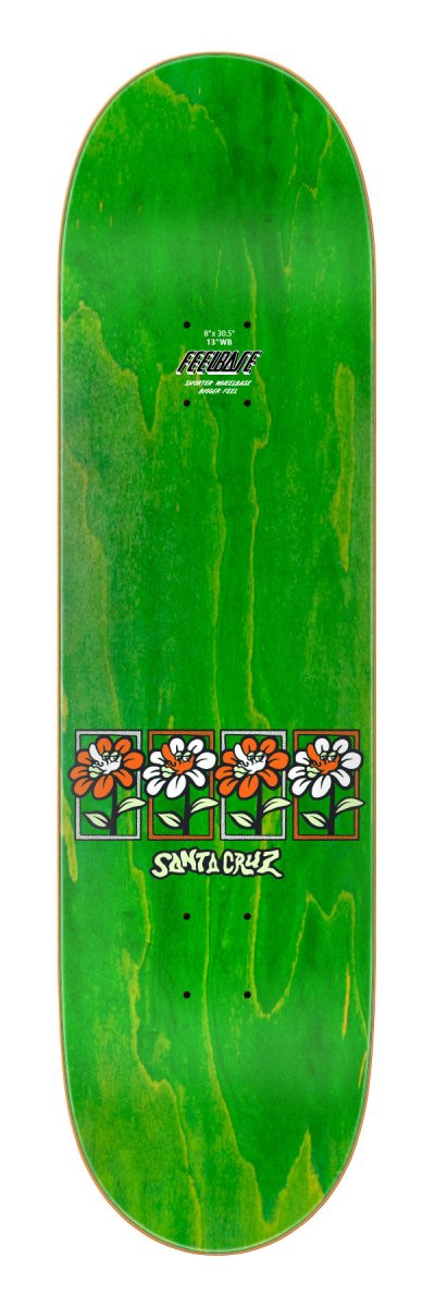 SC Delfino Flower Frame FeelBase Pro 8.0" Wb:13" - Skateboard - Decks