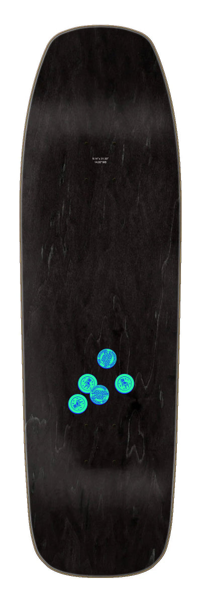 SC Delfino Pinball Shaped (Blacklight) 9.14" Deck - Skateboard - Decks