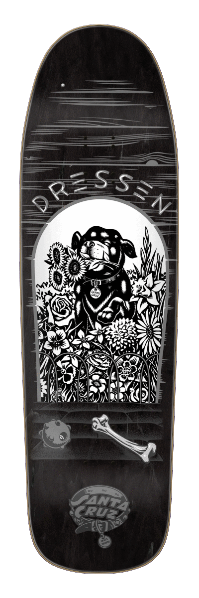 SC Dressen Pup Shaped 9.30" Deck WB14.5-15 - Skateboard - Decks