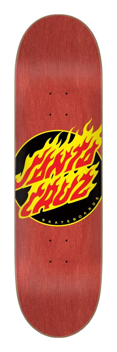 SC Flame Dot 7.25” Skateboard Deck Wb: 10.5" - Skateboard - Decks