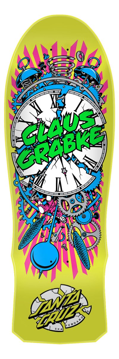 SC Grabke Exploding Clock Reissue 10.04 x 29.83 Deck 2024 - Skateboard - Decks