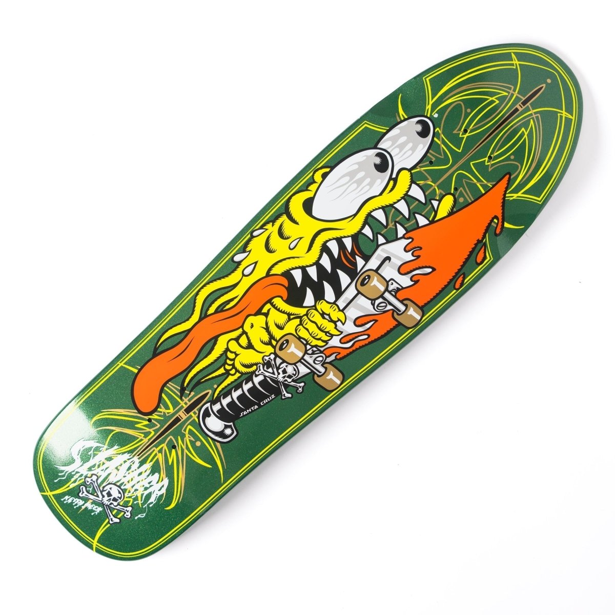 SC Meek Green Pinstripe Slasher 9.23" Deck - Skateboard - Decks