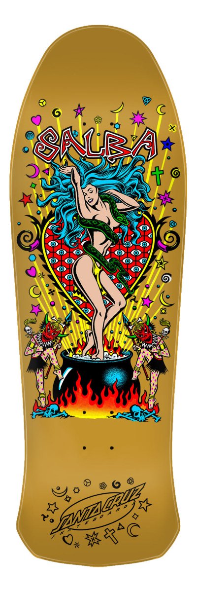 SC Salba Witch Doctor Reissue 10.4" x 32" Deck - Skateboard - Decks