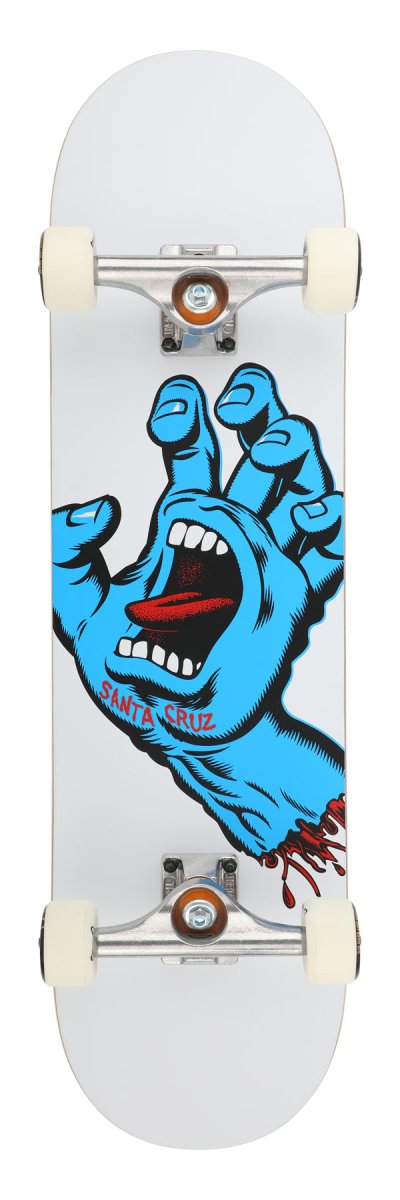SC Screaming Hand 8.25" Complete (White) - Skateboard - Completes