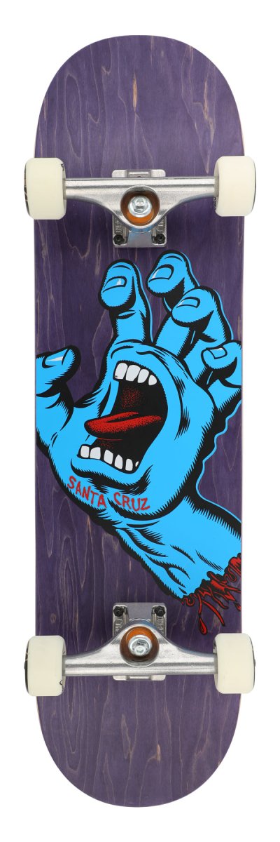 SC Screaming Hand 8.37" Complete (Purple) - Skateboard - Completes