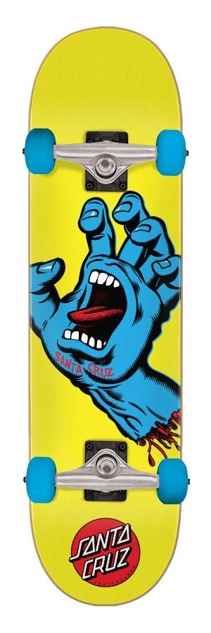 SC Screaming Hand Mini Complete (Yellow) - 7.75" - Skateboard - Completes