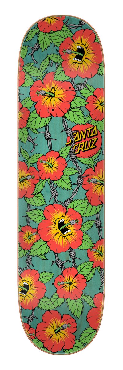 SC Screaming Hibiscus 8.0" Wb: 14.22" - Skateboard - Decks