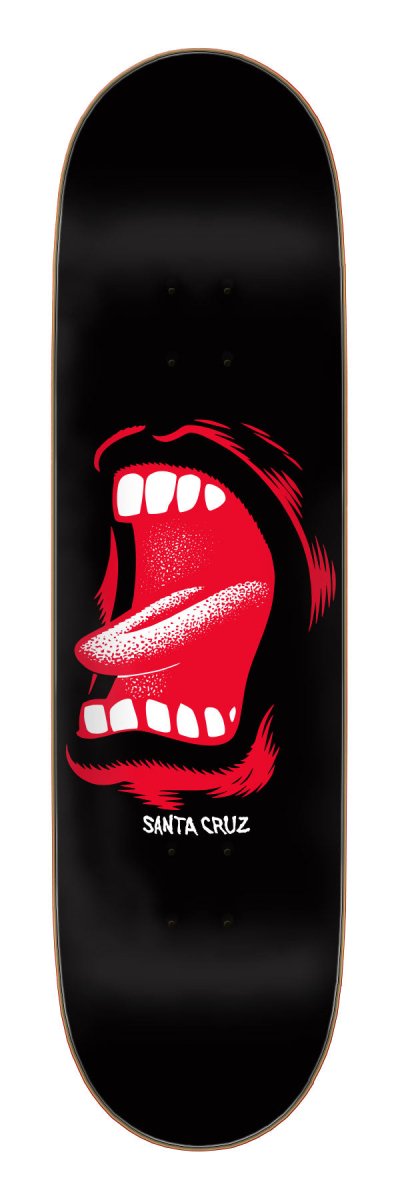SC Screaming Mouth 8.5" x 32.2" (Black) Deck - Skateboard - Decks