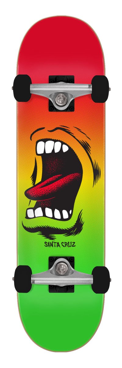 SC Screaming Mouth Full 8.0 Complete Rasta - Skateboard - Completes