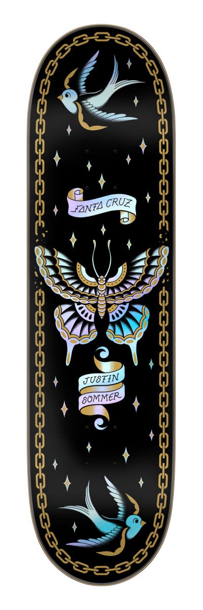 SC Sommer Butterfly Pro 8.00" x 30.50" Deck - Skateboard - Decks