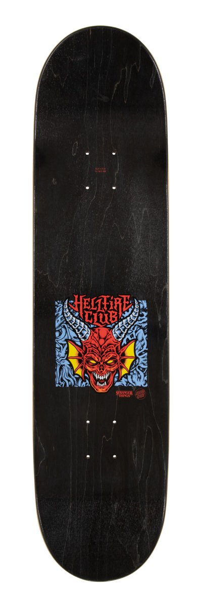 SC Stranger Things Hellfire Club 8.25in x 31.8in Deck - Skateboard - Decks