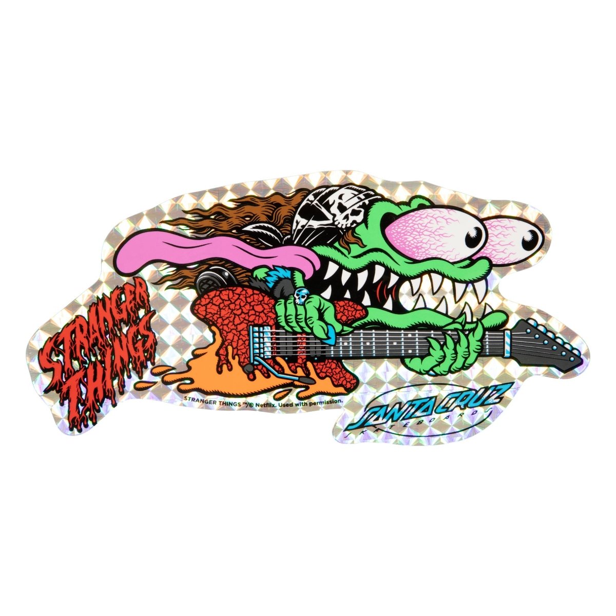 SC Stranger Things Meek Slasher Eddie Reveal 10.1in x 31.13in Deck - Skateboard - Decks