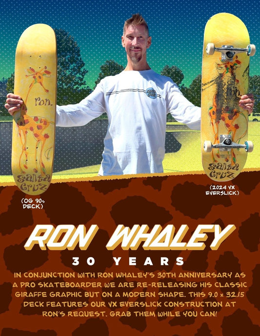 SC Whaley 30 Year Giraffe VX Everslick 9.00" Deck - Skateboard - Decks
