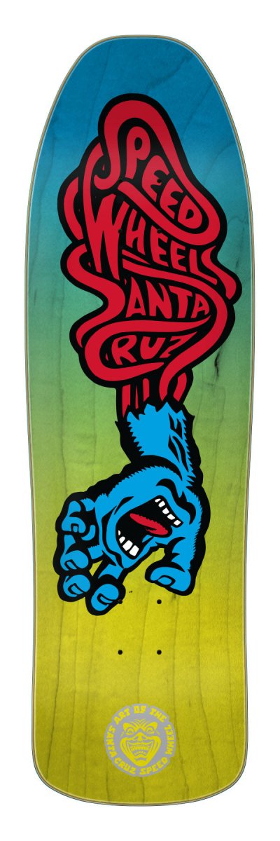 SC x Speed Wheels - Vein Hand - Yellow/Blue 9.35 deck - Skateboard - Decks