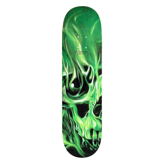 Sci - Fi Corey Glick Skulls Deck 8.25" (Green) - Skateboard - Decks