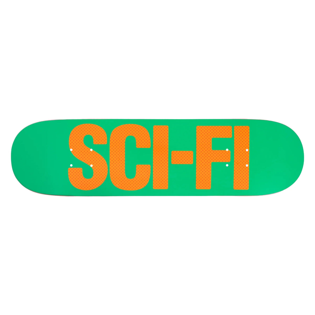 Sci - Fi High Gloss Big Logo Deck 8.5" (Green/Orange) - Skateboard - Decks