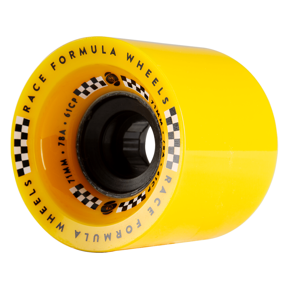 Sec9 71mm 78a Race Formula Wheels - Yellow - Skateboard - Wheels