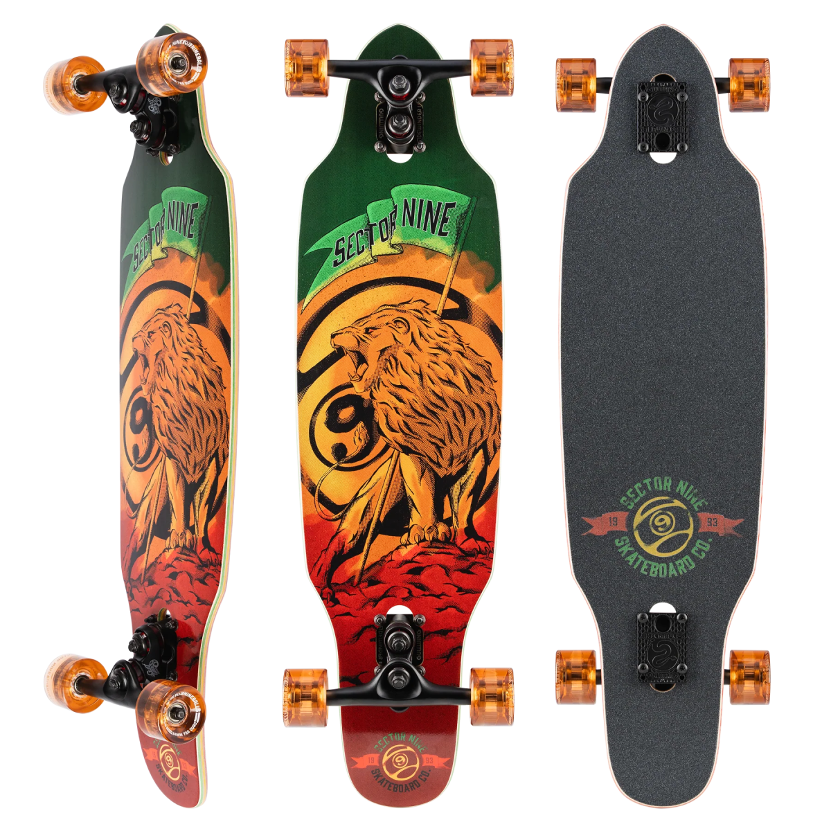 SEC9 Rasta Mini STRIKER 33 - Longboard - Completes