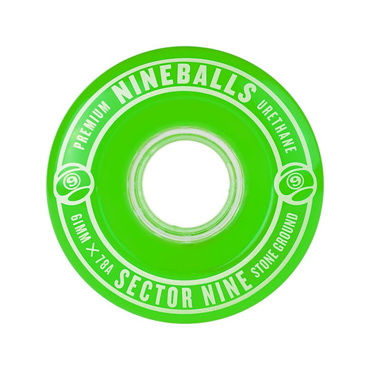 Sector 9 Nineball 78a 61mm (Green) Skateboard Wheels - Skateboard - Wheels