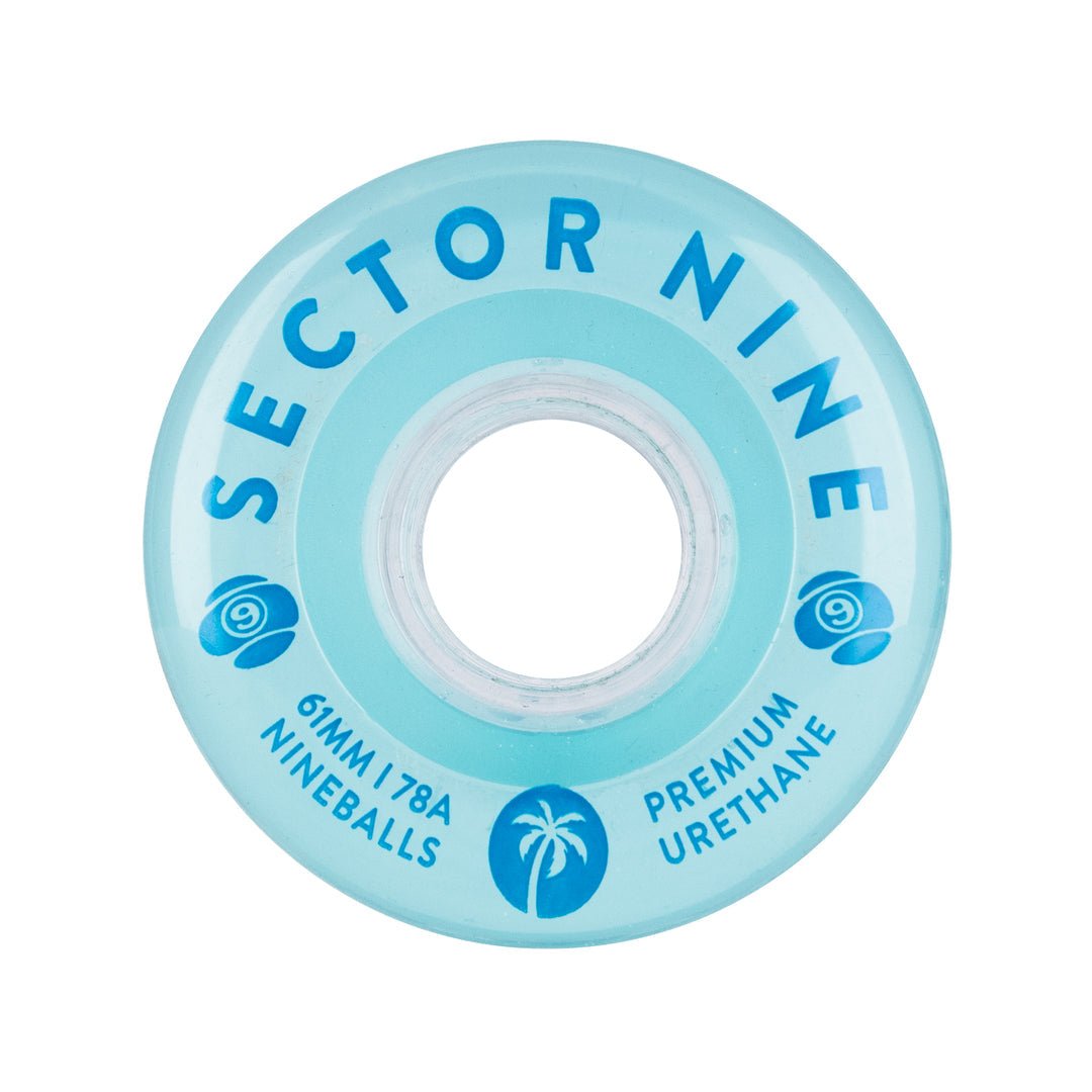 Sector 9 Nineball 78a 61mm Sky Blues Skateboard Wheels - Skateboard - Wheels