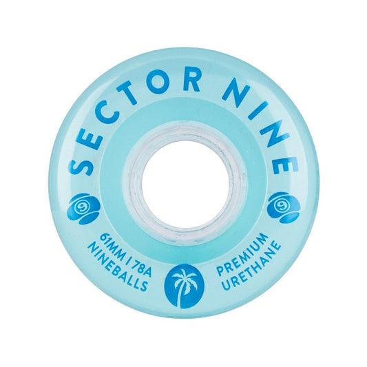 Sector 9 Nineball 78a 61mm Sky Blues Skateboard Wheels - Skateboard - Wheels