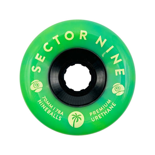 Sector 9 Nineball 78a 70mm Green Goblins Skateboard Wheels - Skateboard - Wheels