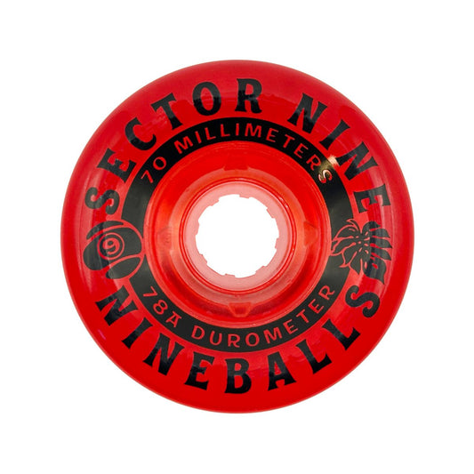 Sector 9 Nineball Cherry Bombs 78a 70mm Skateboard Wheels - Skateboard - Wheels