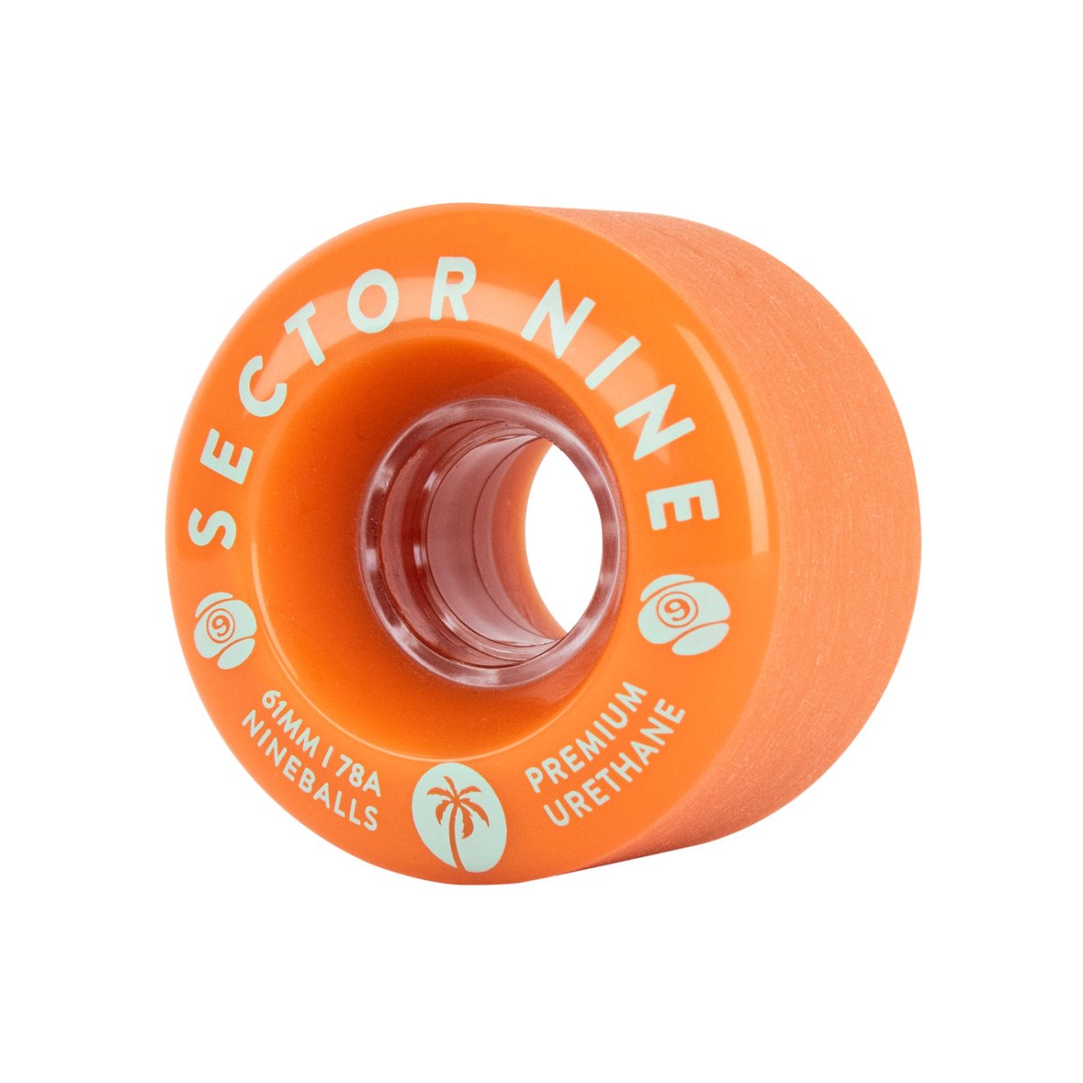 Sector 9 Nineballs 78a 61mm (Creamsicle) Skateboard Wheels - Skateboard - Wheels
