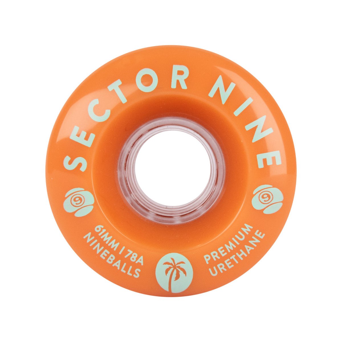 Sector 9 Nineballs 78a 61mm (Creamsicle) Skateboard Wheels - Skateboard - Wheels