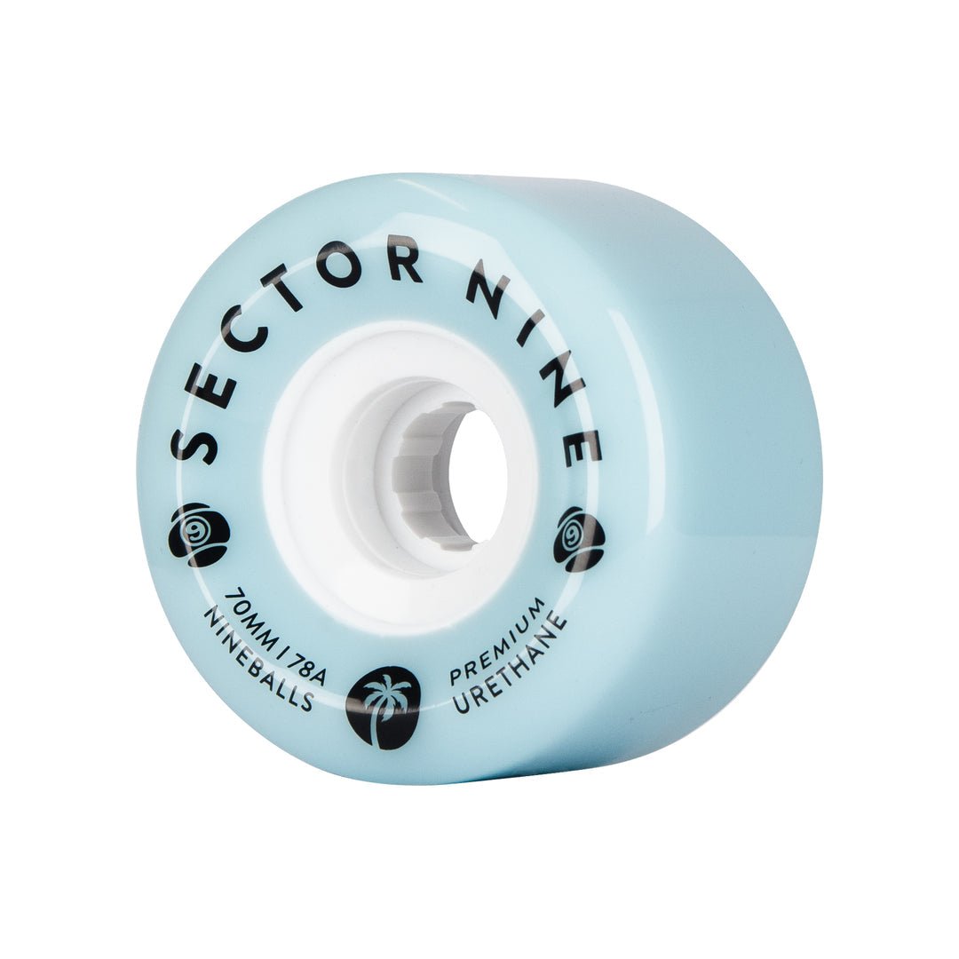 Sector 9 Nineballs 78a 70mm Powder Blues Skateboard Wheels - Skateboard - Wheels