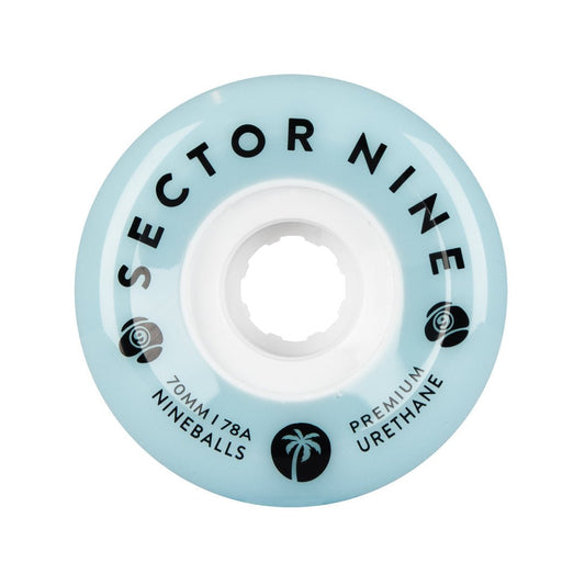 Sector 9 Nineballs 78a 70mm Powder Blues Skateboard Wheels - Skateboard - Wheels
