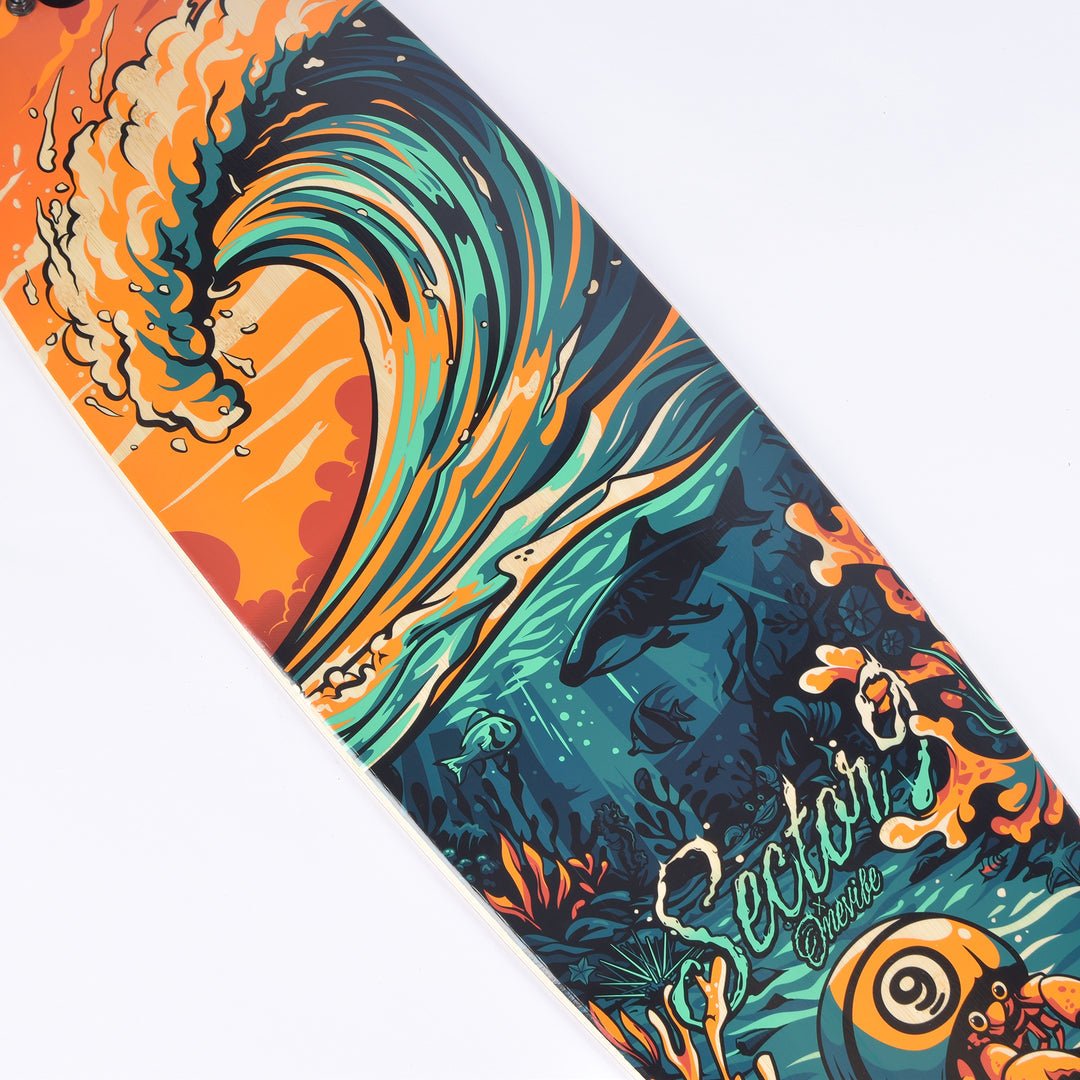 Sector9 Flipside Fractal Longboard Complete 36" - Longboard - Completes