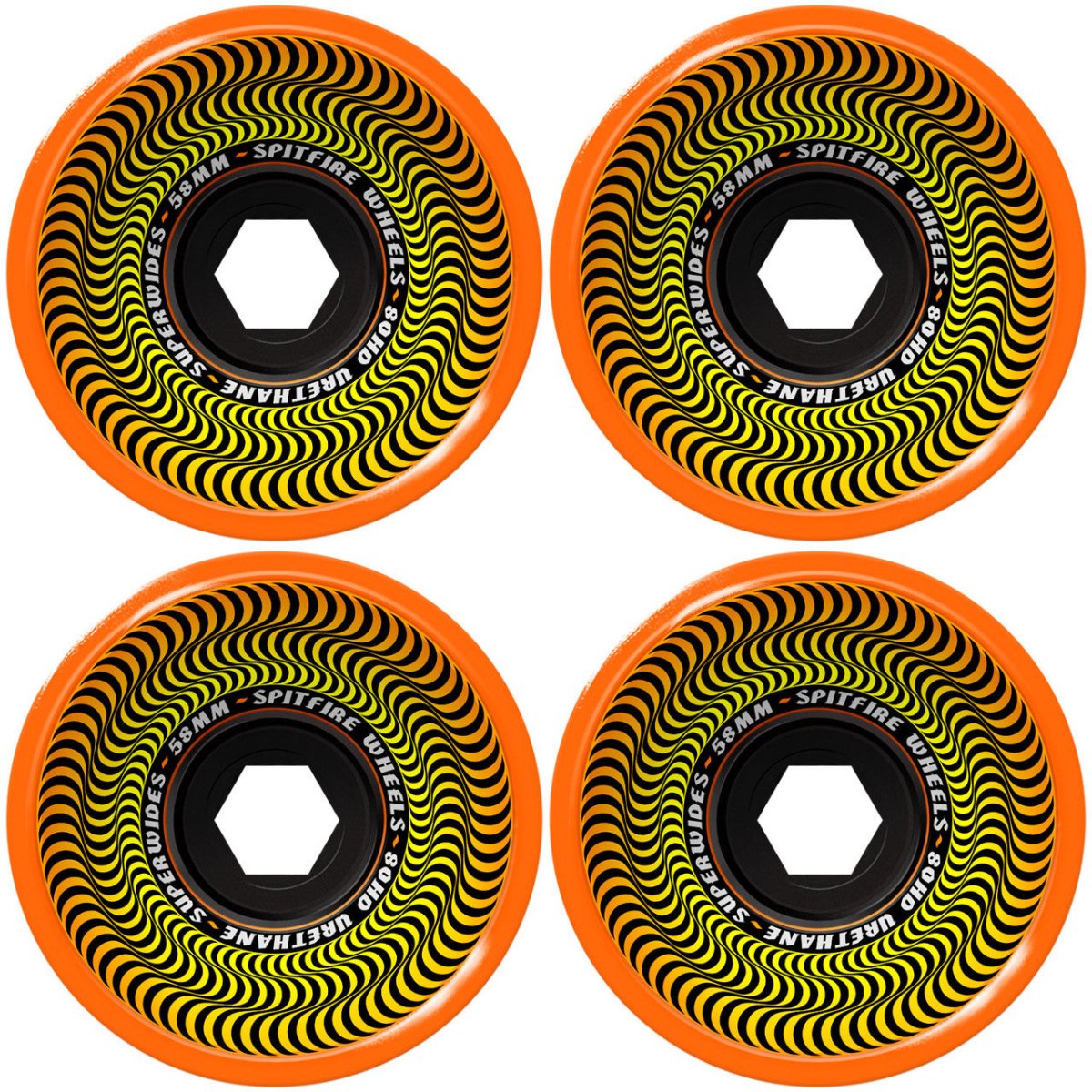 SF 80HD Superwides 58mm (Orange) - Skateboard - Wheels