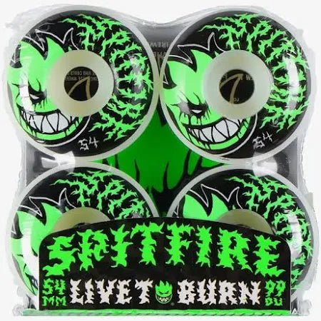 SF Bighead Deathmask 99a 54mm (White/Green) - Skateboard - Wheels