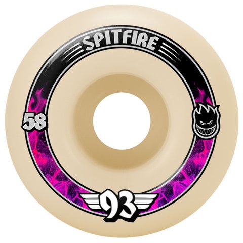SF F4 93a 58mm Radials (Pink/Nat) - Skateboard - Wheels