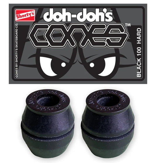 SHORTYS Doh Doh's Cone Bushings 100a (Black) - Skateboard - Bushings