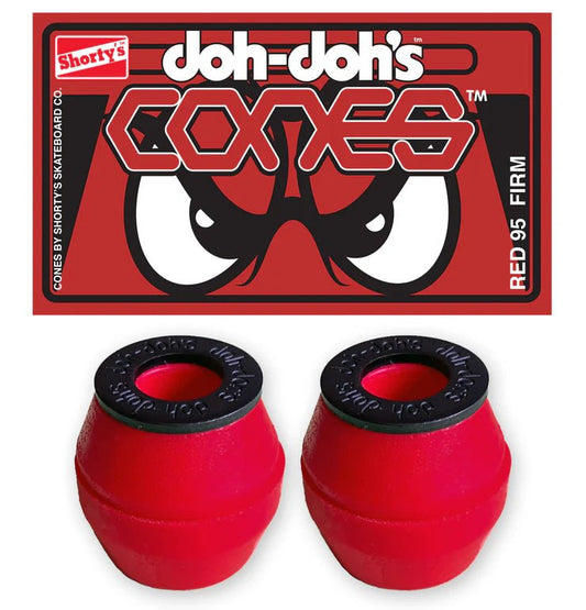 SHORTYS Doh Doh's Cone Bushings 95a (Red) - Skateboard - Bushings