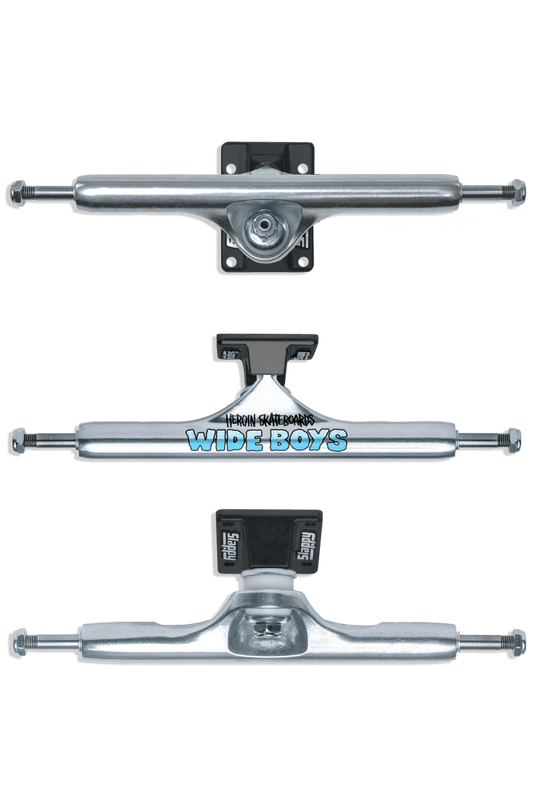 Slappy ST1 11.0 Hollow Wide Boys Polished/Black - Skateboard - Trucks