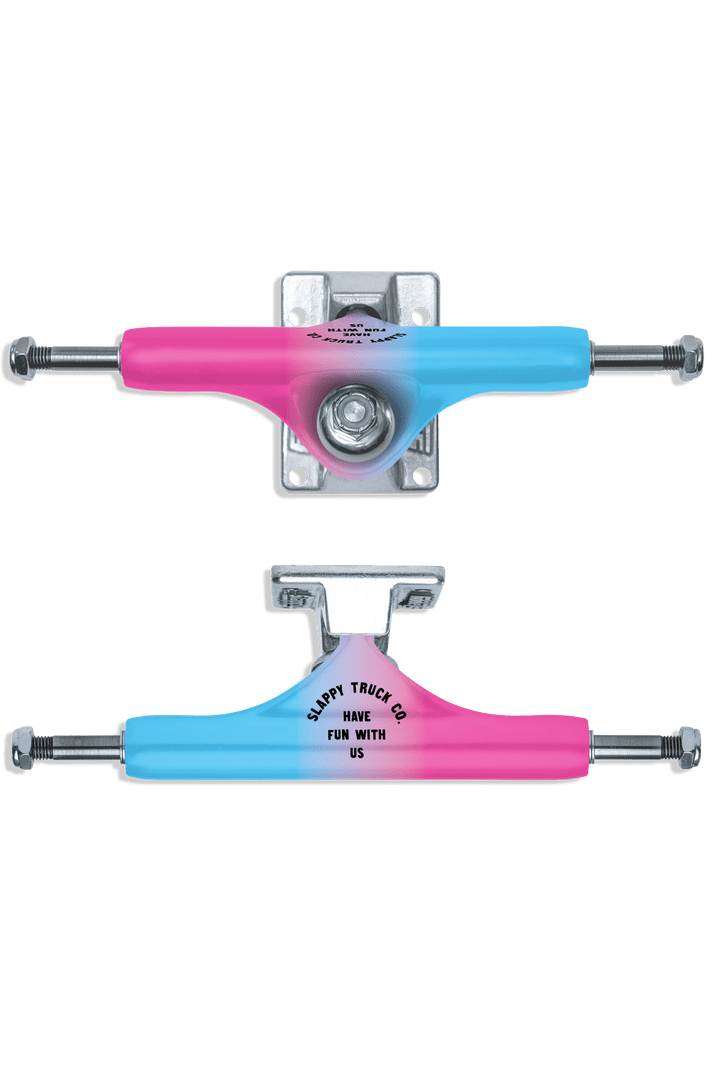 Slappy ST1 Classic Arisa Trew 8.25" (Pink Fade) Trucks - Skateboard - Trucks