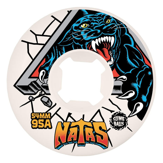 Slime Balls 54mm Natas Reissue White Hardline 95a - Skateboard - Wheels