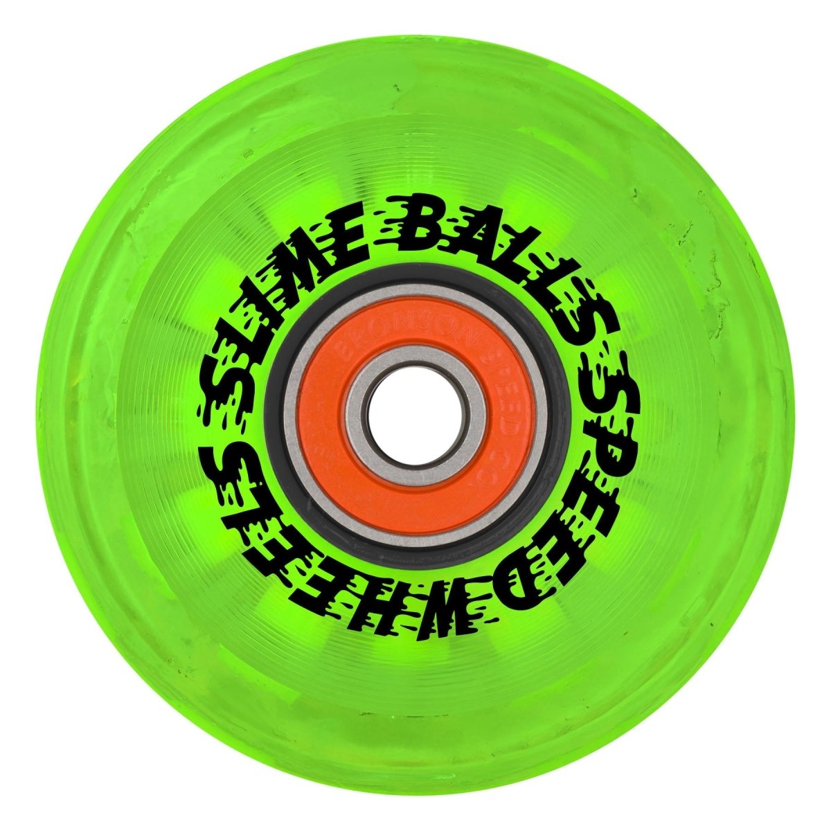 Slime Balls 60mm SB Cafe 78a Light Ups Green Skateboard Wheels - Skateboard - Wheels