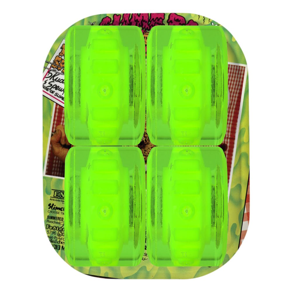 Slime Balls 60mm SB Cafe 78a Light Ups Green Skateboard Wheels - Skateboard - Wheels