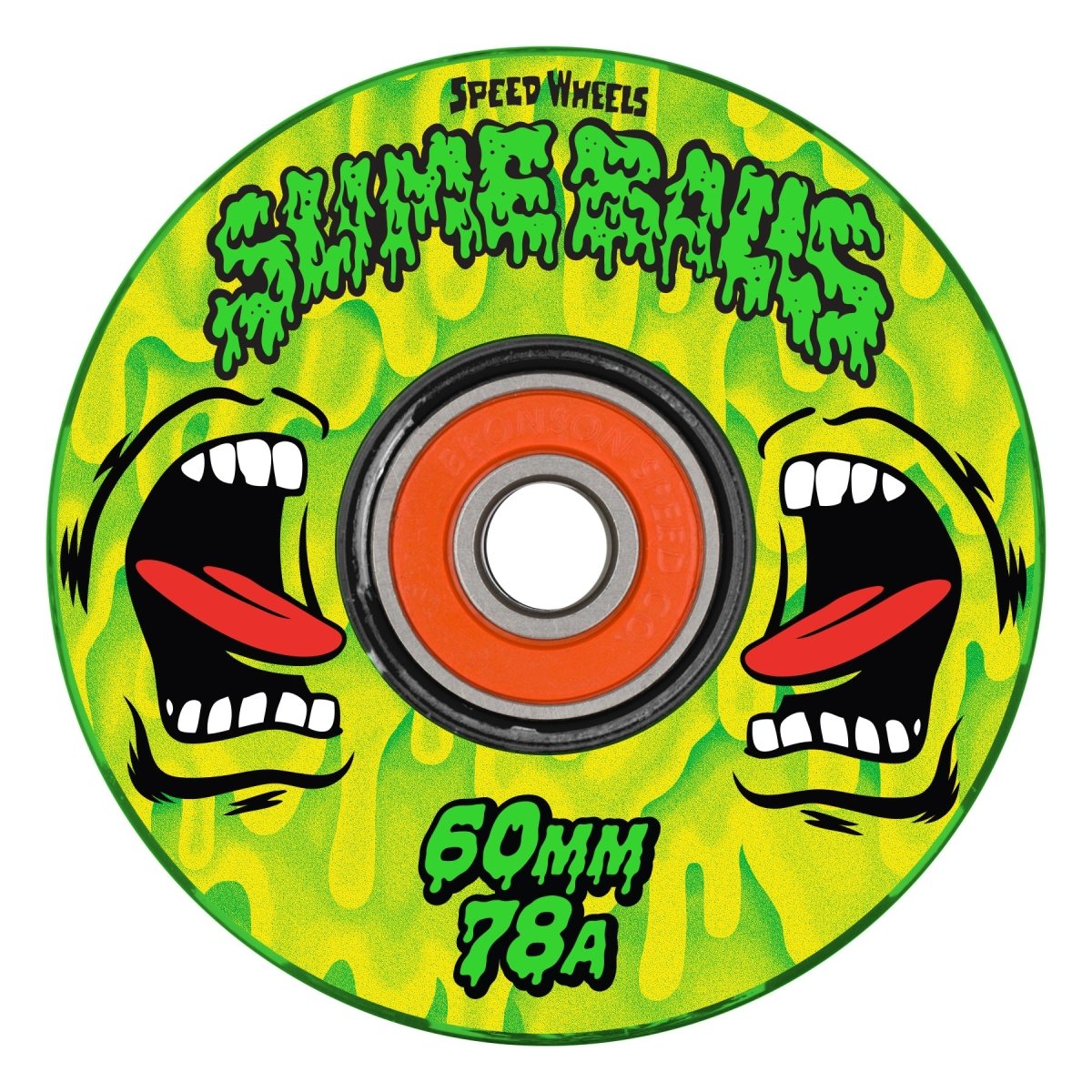 Slime Balls 78a Scream Light Ups 60mm - Skateboard - Wheels