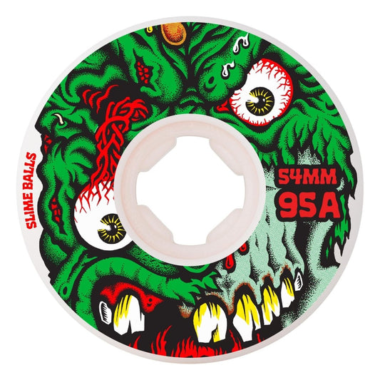 Slime Balls Hardline 95a / 54mm Roskopp Face Two Reissue (Green) - Skateboard - Wheels