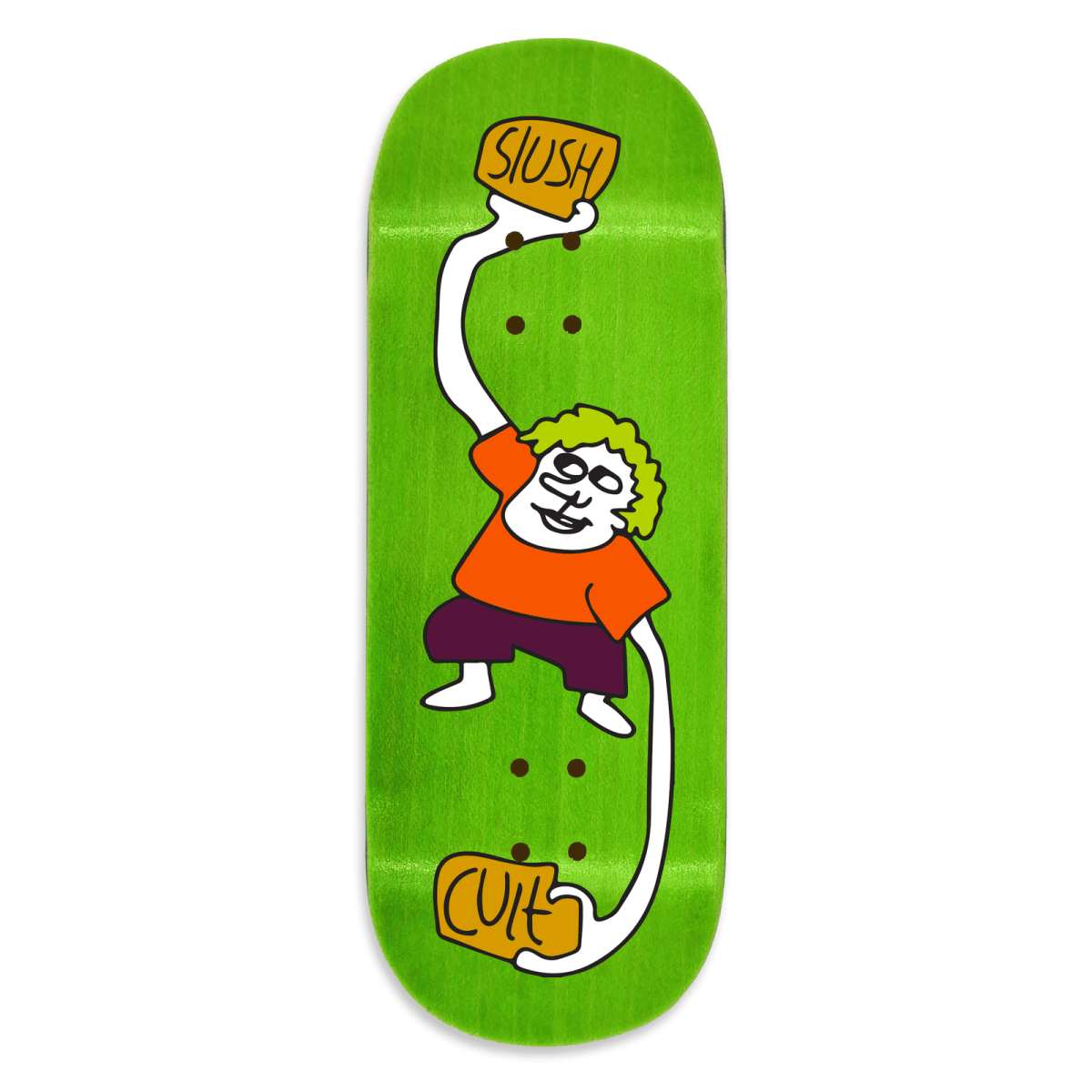 Slushcult Helping Hands Clear FB Deck Street Shape 34.5 - Fingerboard - FB Decks