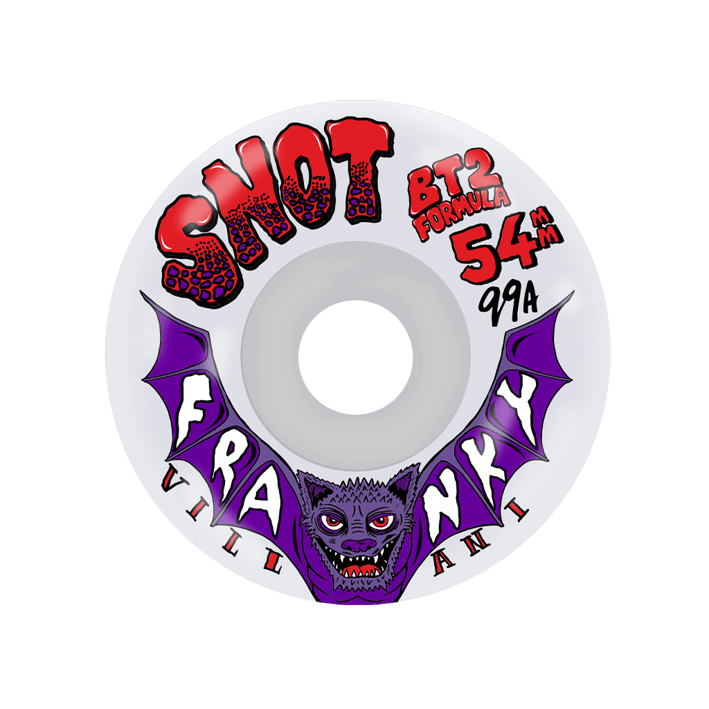Snot 54mm Franky Villani 99a Conical Clear Skateboard Wheels - Skateboard - Wheels