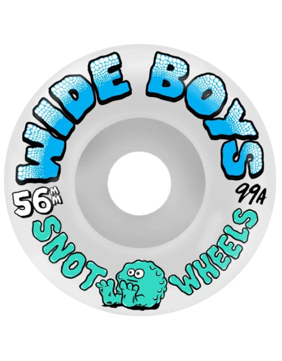 Snot 56mm Wide Boys 99a White Skateboard Wheels - Skateboard - Wheels