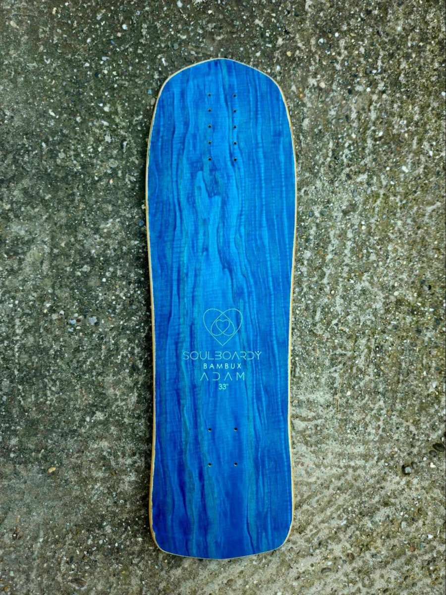 Soulboardiy Adam 33" Blue Ash BambuX Surfskate Deck - Skateboard - Decks
