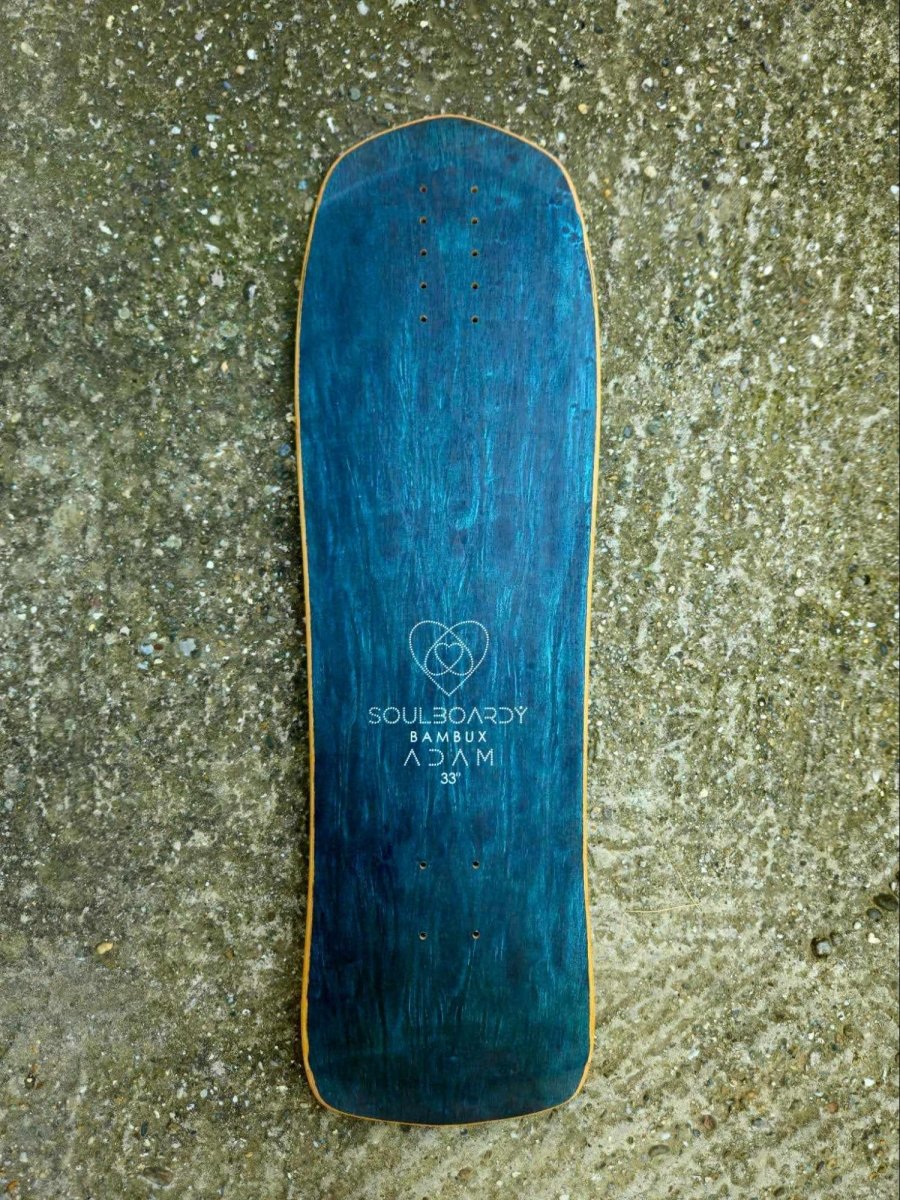 Soulboardiy Adam33 BambuX 33" Deck (Metallic Glow 14) - shiny dark blue - Skateboard - Decks