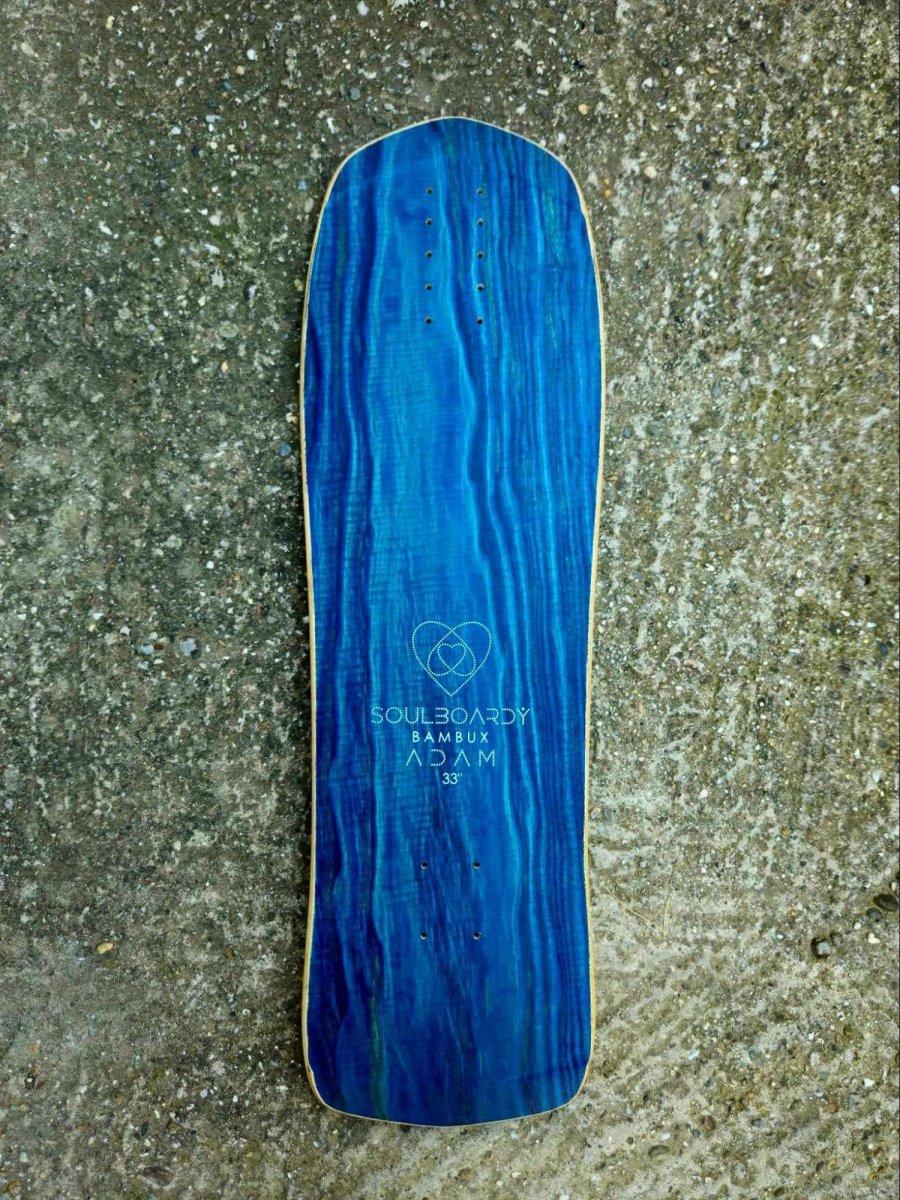 Soulboardiy BambuX Adam 33" Deck (Blue) - Skateboard - Decks